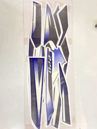 COMPLETE STICKER KIT FOR BLUE PULSAR 220 BS4 ZADON Motorcycle